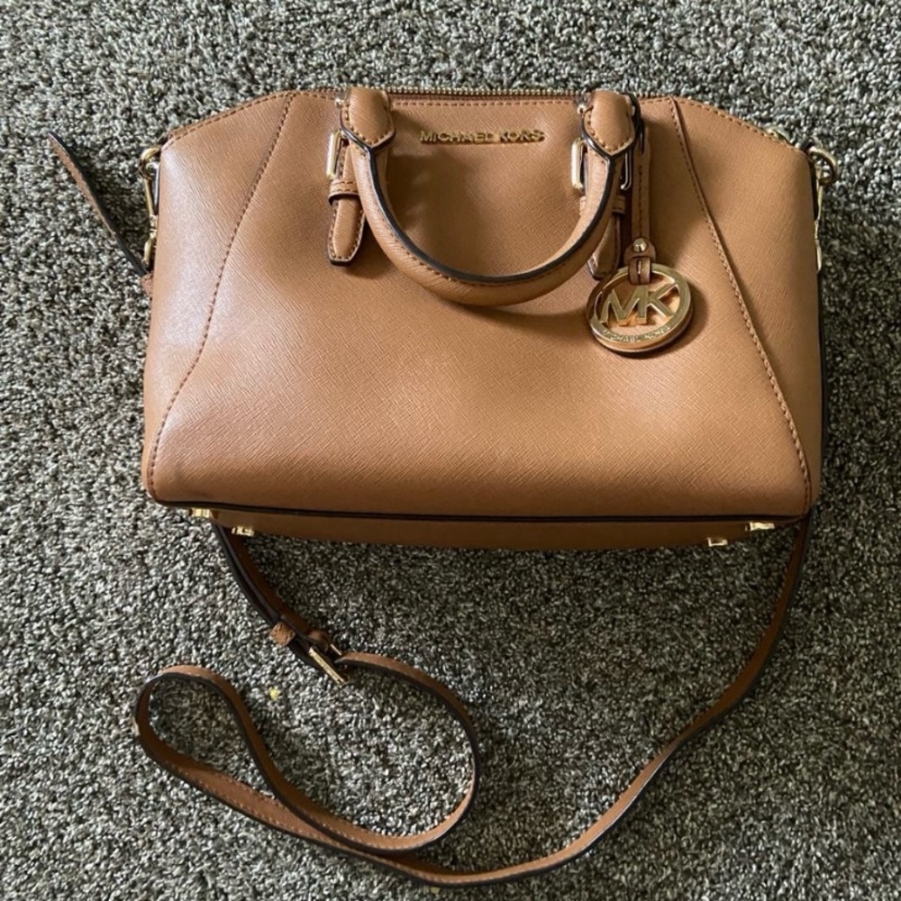 Michael Kors Tan Leather Satchel